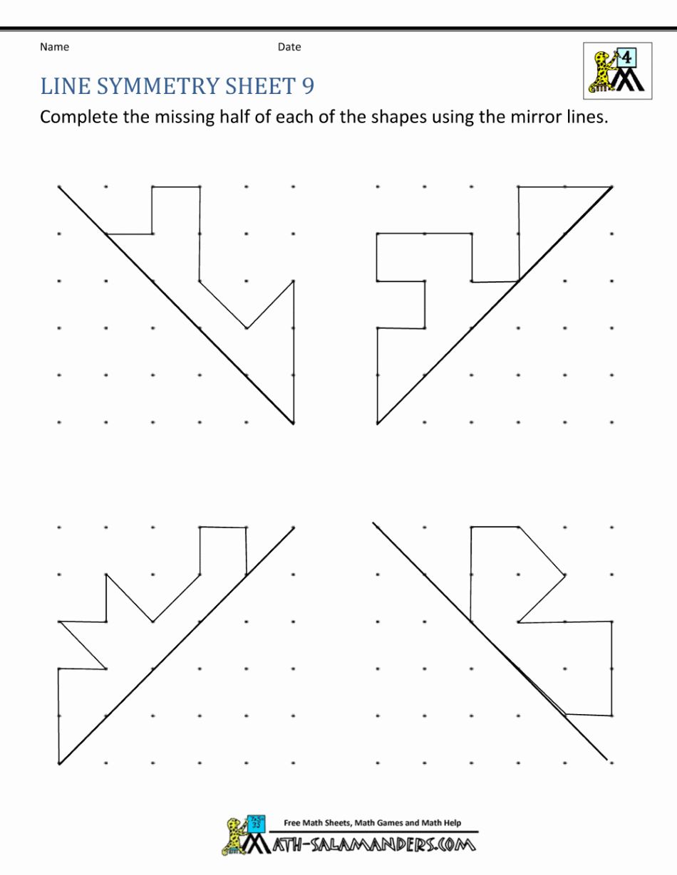 Symmetry Worksheets