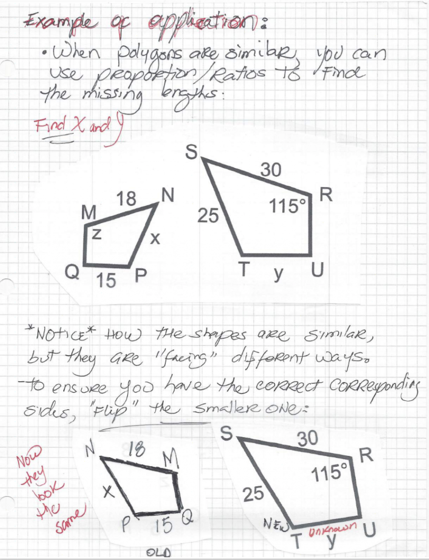 Unit . - Similar Polygons - MR