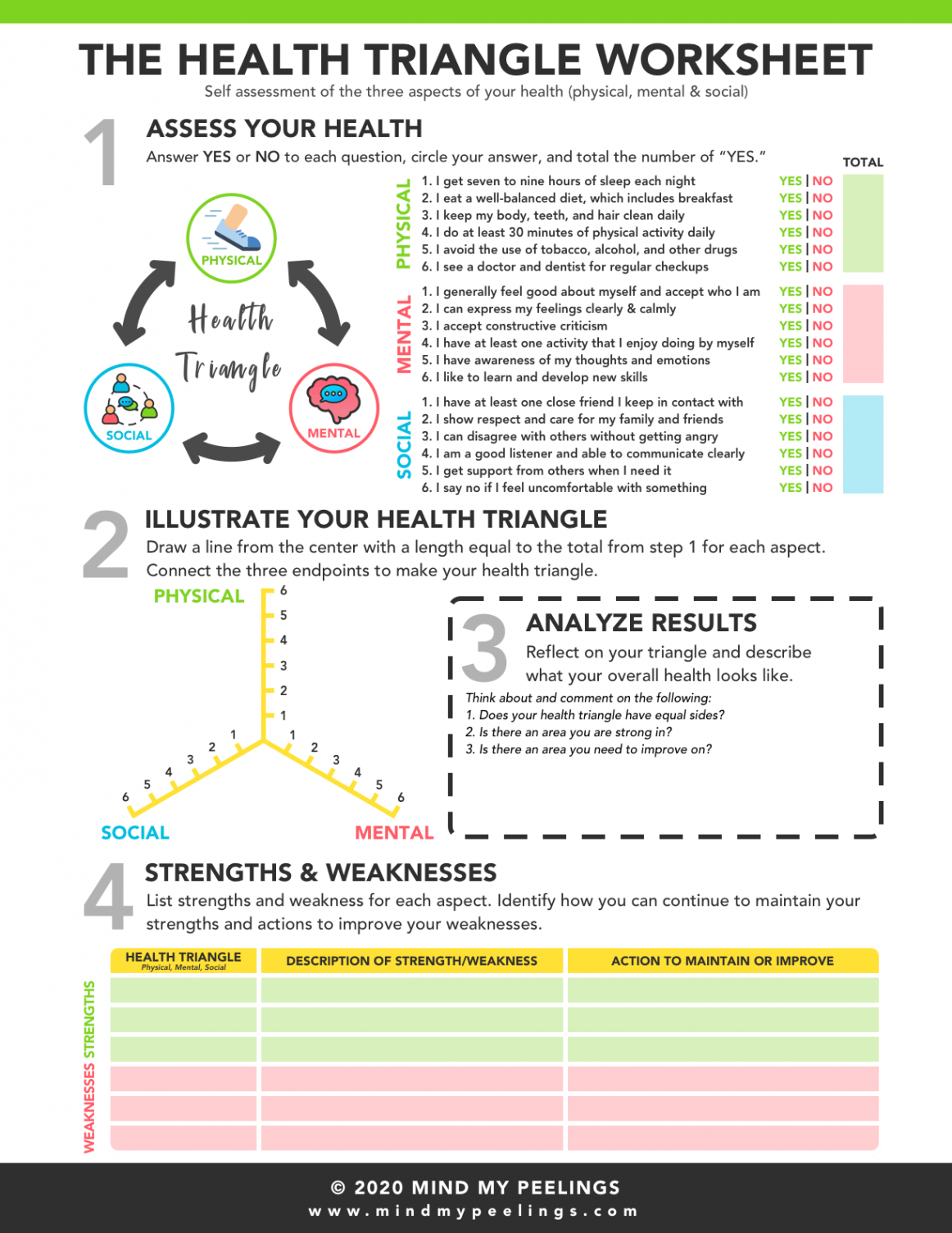 What are the Three Sides of the Health Triangle — Mind My Peelings