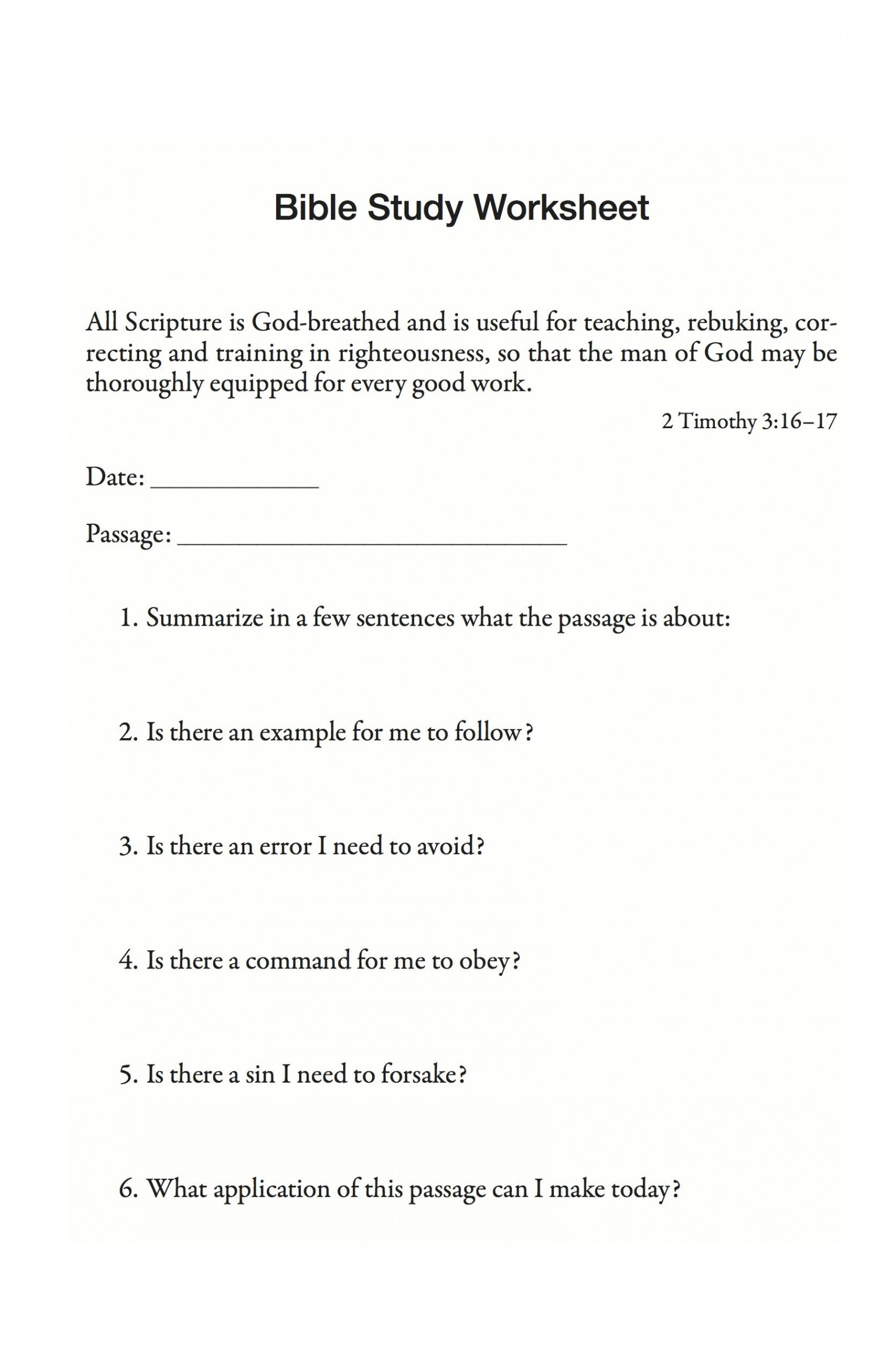 Forms for Download  Bible study worksheet  Proverbs   Bible