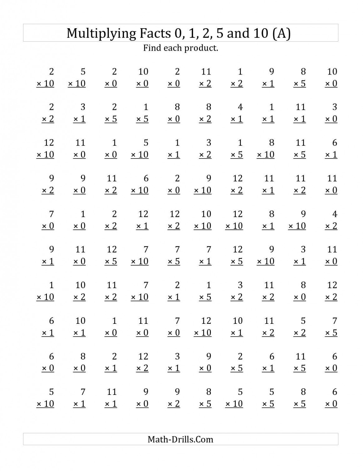 Multiplying by Anchor Facts , , ,  and  (Other Factor  to