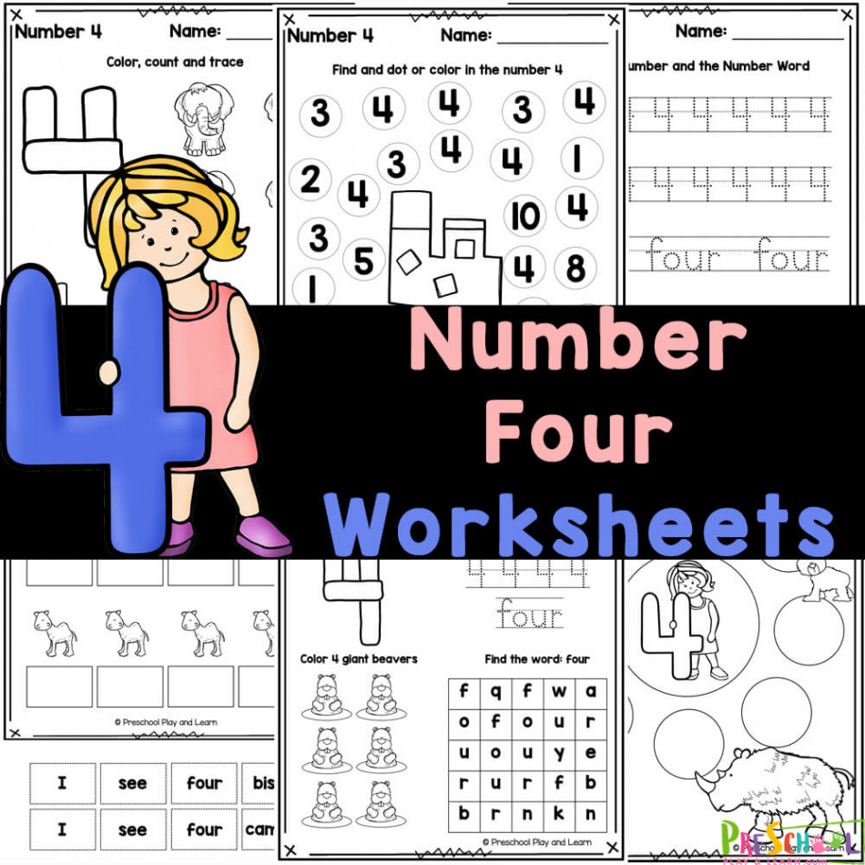 Number  Worksheets - FREE Tracing & Counting Printables