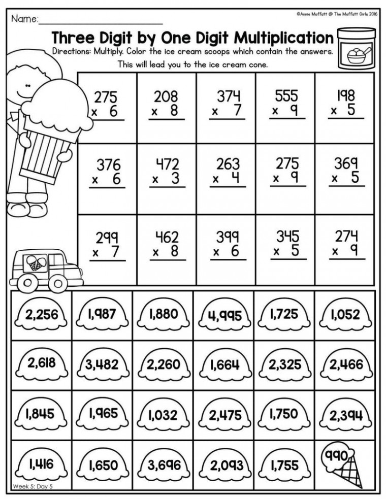 rd Grade Summer Review NO PREP Packet  Printable Classroom