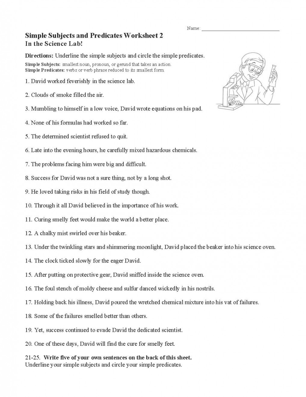 Sentence Structure Worksheets  Language Arts Activities