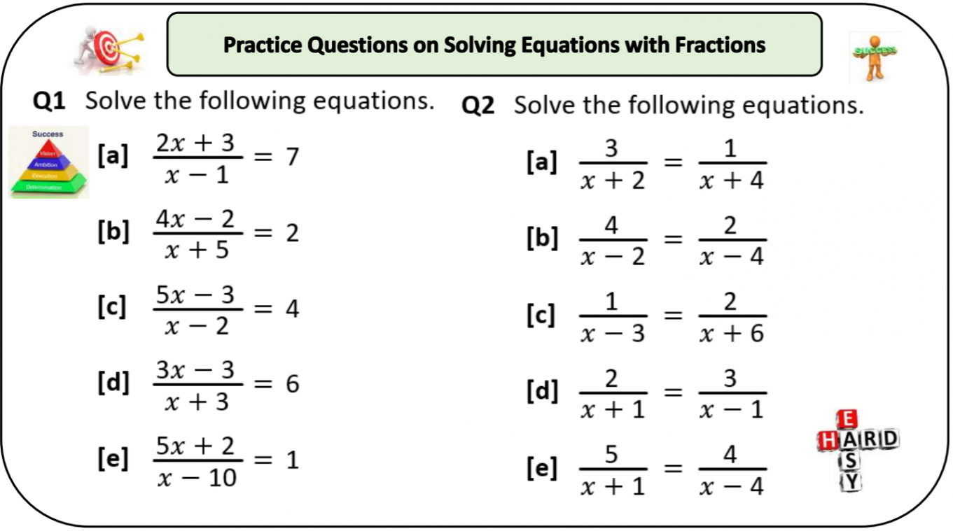 Solving Equations with fractions