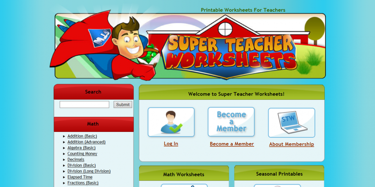 Super Teacher Worksheets  Primary Junction