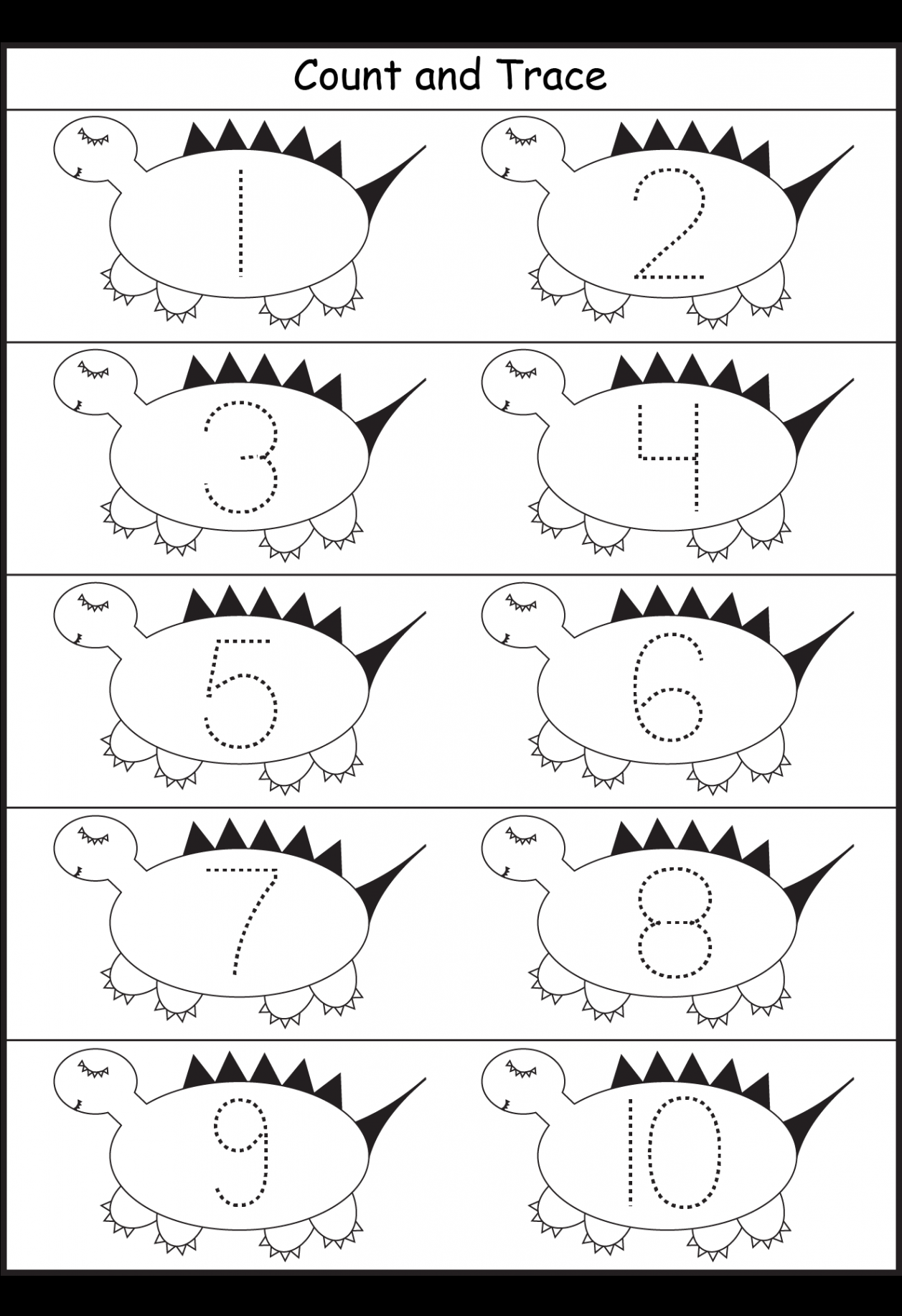 Worksheetfun - FREE PRINTABLE WORKSHEETS  Dinosaurs preschool