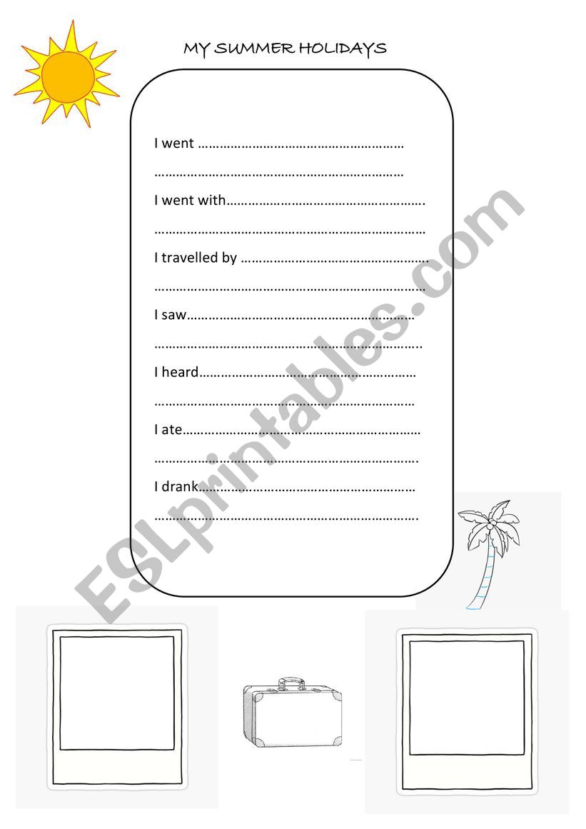 Best 45 My Summer Holidays Worksheets Ideas 10