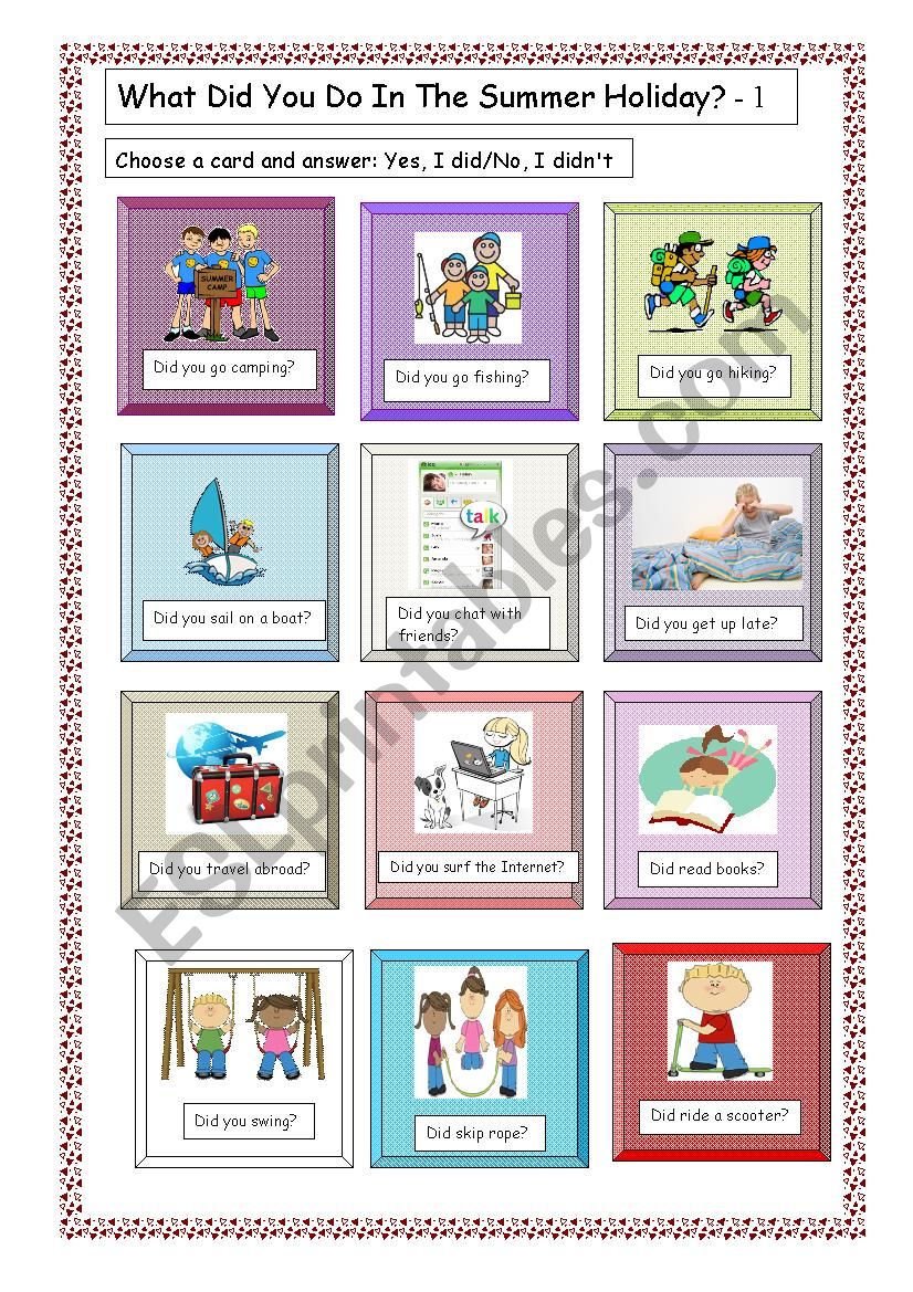 Best 45 My Summer Holidays Worksheets Ideas 18