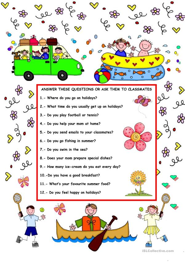 Best 45 My Summer Holidays Worksheets Ideas 22