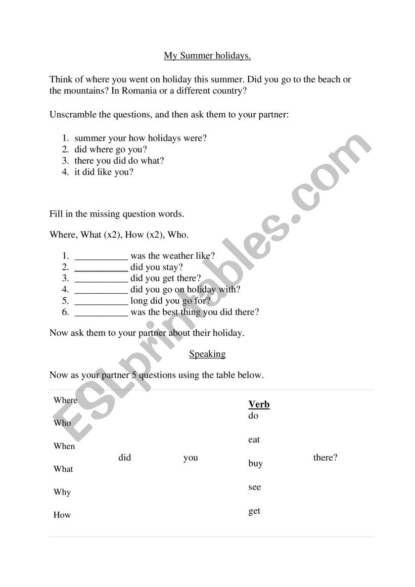 Best 45 My Summer Holidays Worksheets Ideas 23