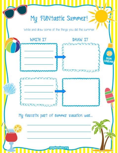 Best 45 My Summer Holidays Worksheets Ideas 38