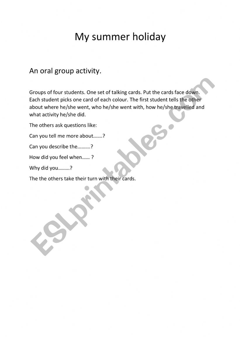 Best 45 My Summer Holidays Worksheets Ideas 7