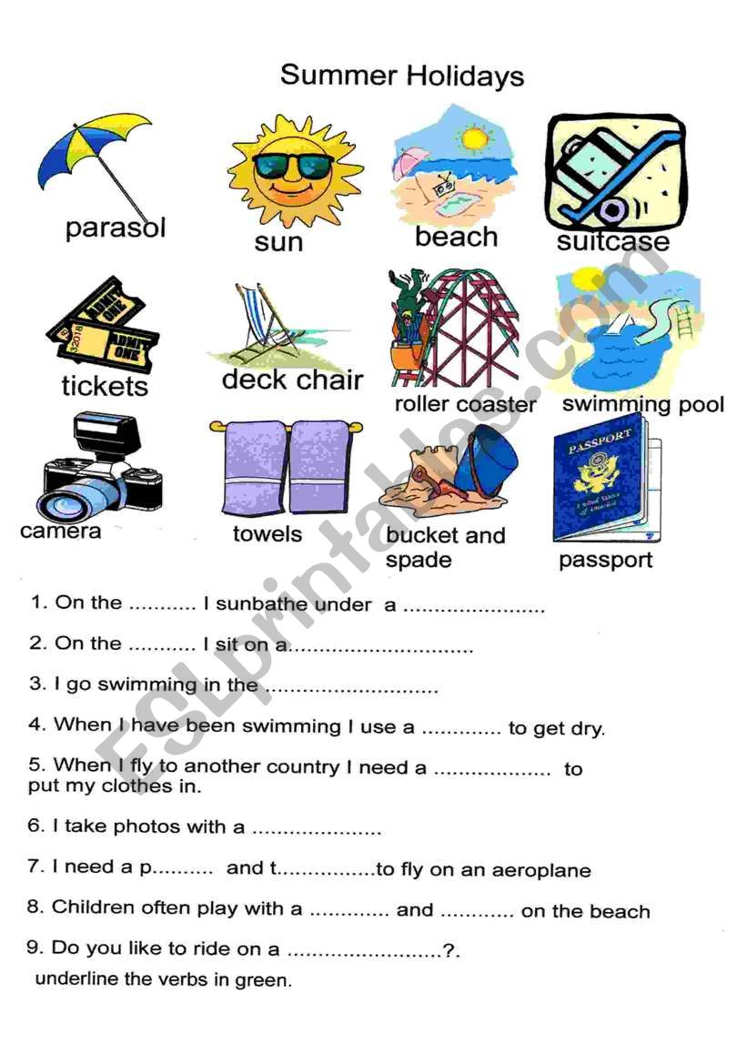 Best 45 My Summer Holidays Worksheets Ideas 8