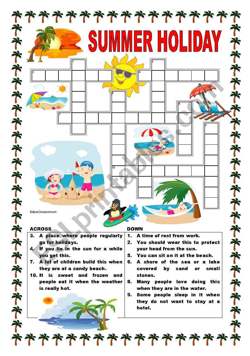 Best 45 Summer Holiday Vocabulary Worksheets Ideas 1