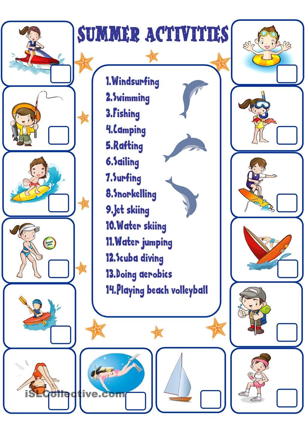 Best 45 Summer Holiday Vocabulary Worksheets Ideas 11