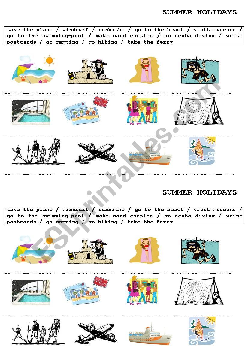 Best 45 Summer Holiday Vocabulary Worksheets Ideas 14