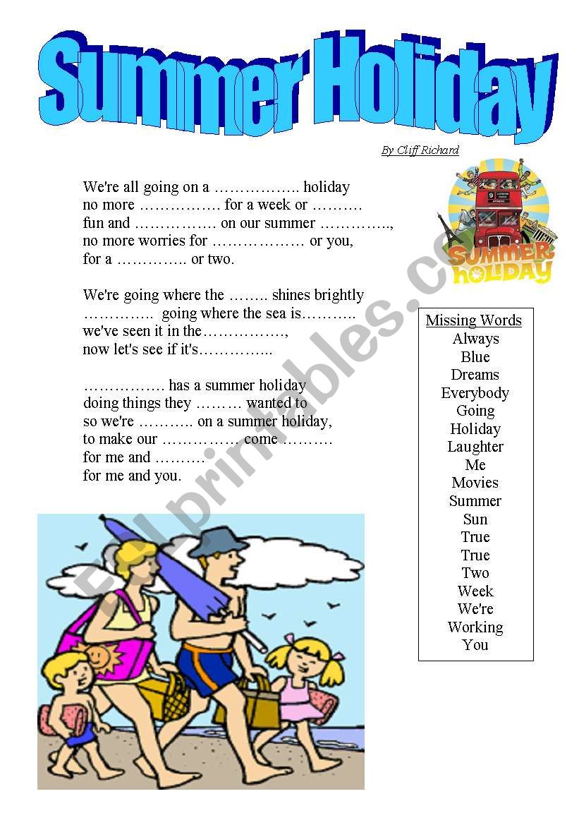 Best 45 Summer Holiday Vocabulary Worksheets Ideas 2