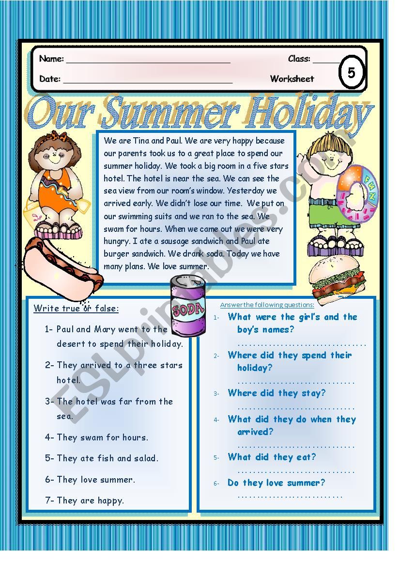 Best 45 Summer Holiday Vocabulary Worksheets Ideas 22