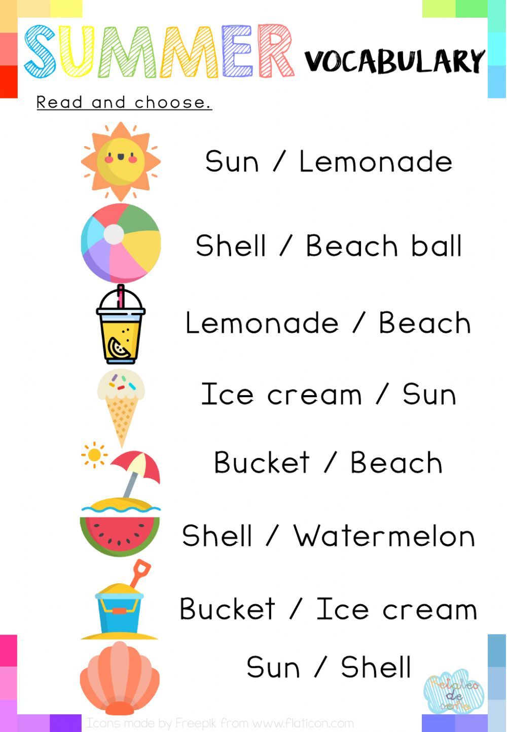 Best 45 Summer Holiday Vocabulary Worksheets Ideas 4