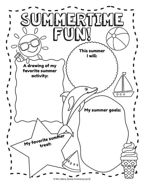 Best 45 Summer Holidays Worksheets For Kids Ideas 1