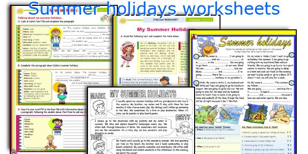 Best 45 Summer Holidays Worksheets For Kids Ideas 29