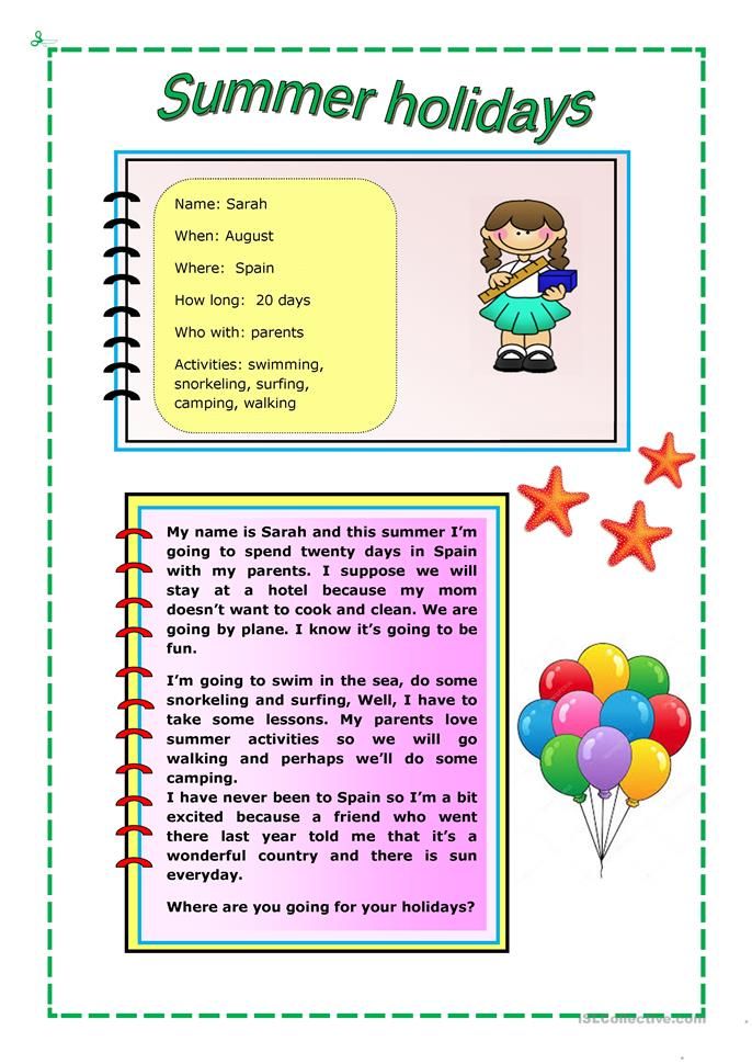 Best 45 Summer Holidays Worksheets For Kids Ideas 7