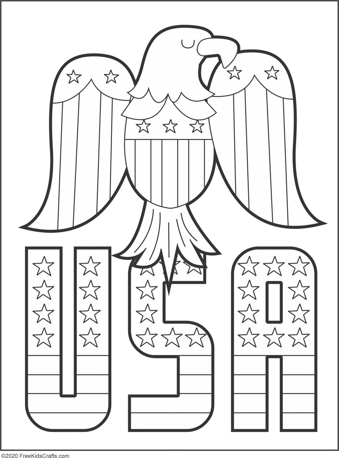 Best 45 Printable Patriotic Coloring Pages Ideas 1