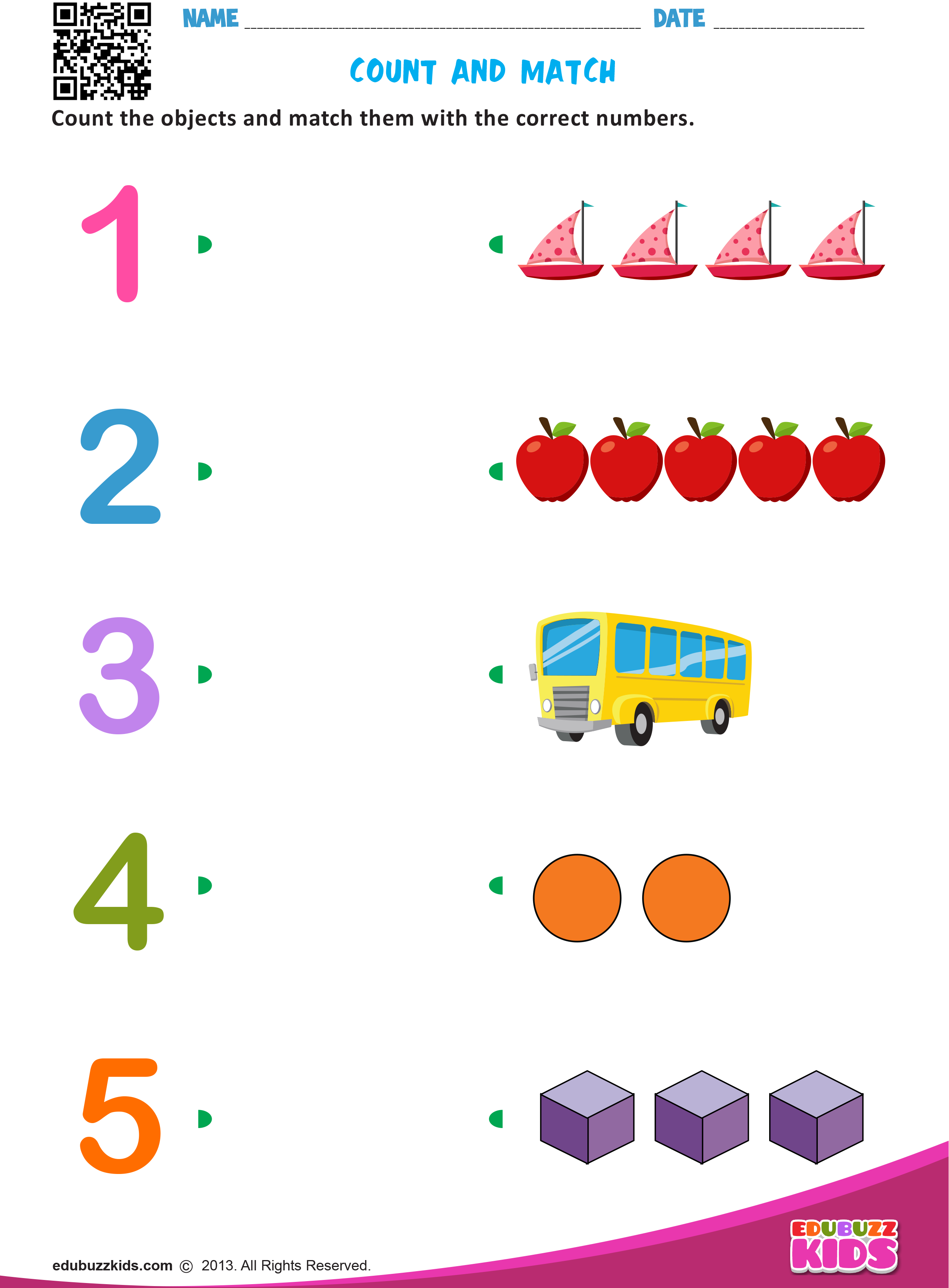 Family Matching Worksheet For Kindergarten