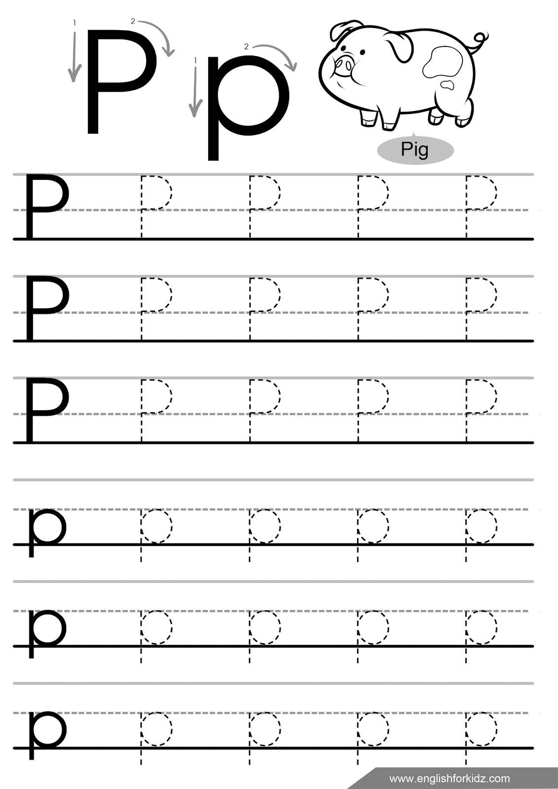 Kinder Worksheet Letter P