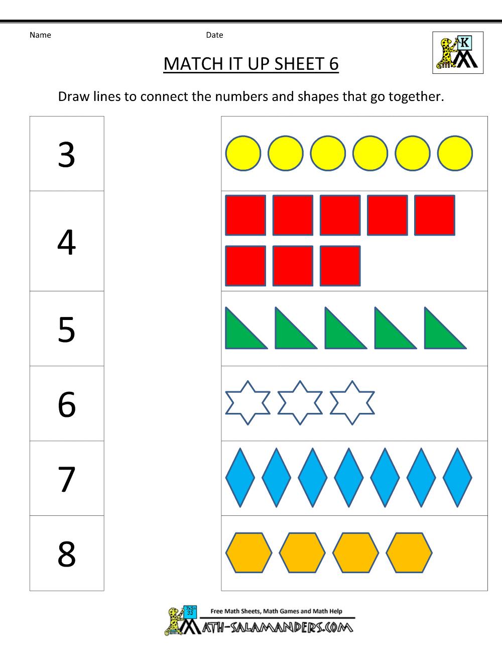 Kindergarten Kids Worksheet