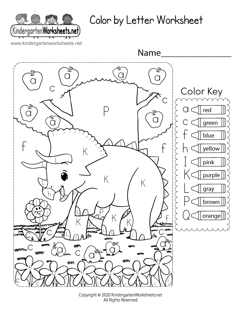 Kindergarten Worksheet Activity Colouring