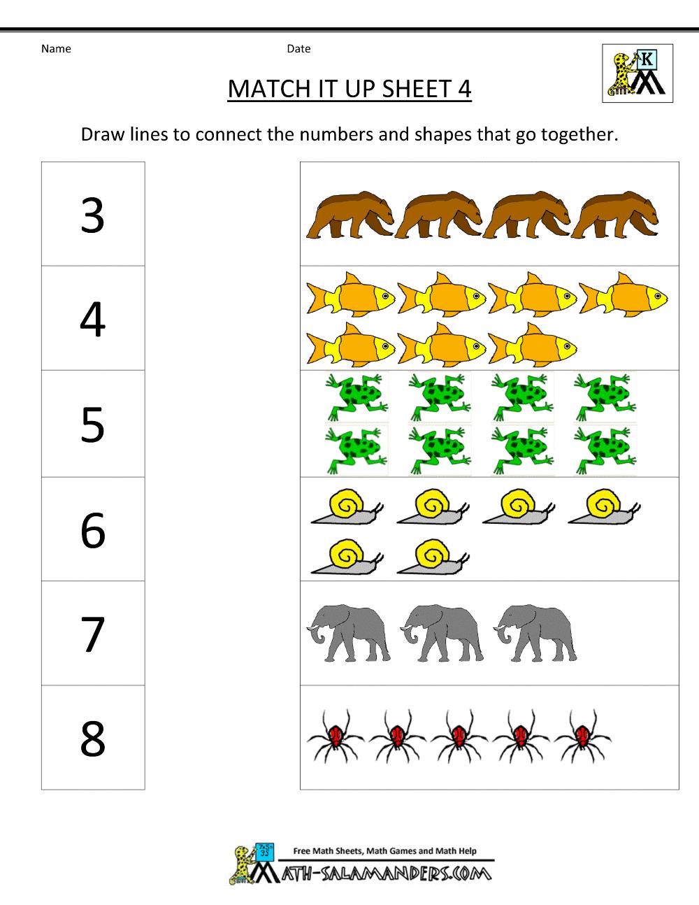 Kindergarten Worksheet Activity