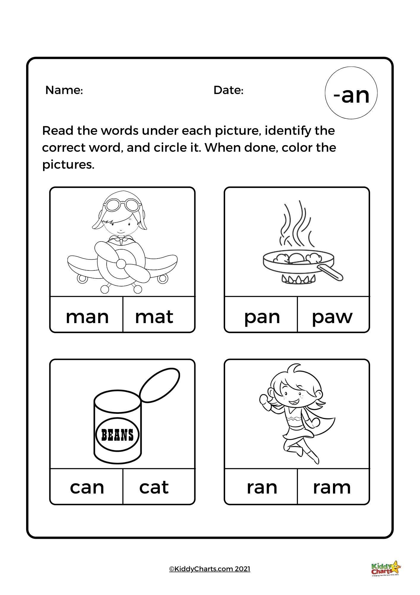 Kindergarten Worksheet Ideas List