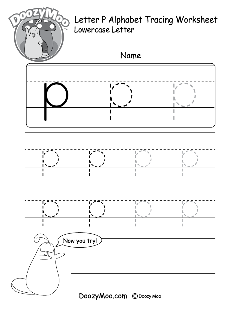 Kindergarten Worksheet Letter P Journal