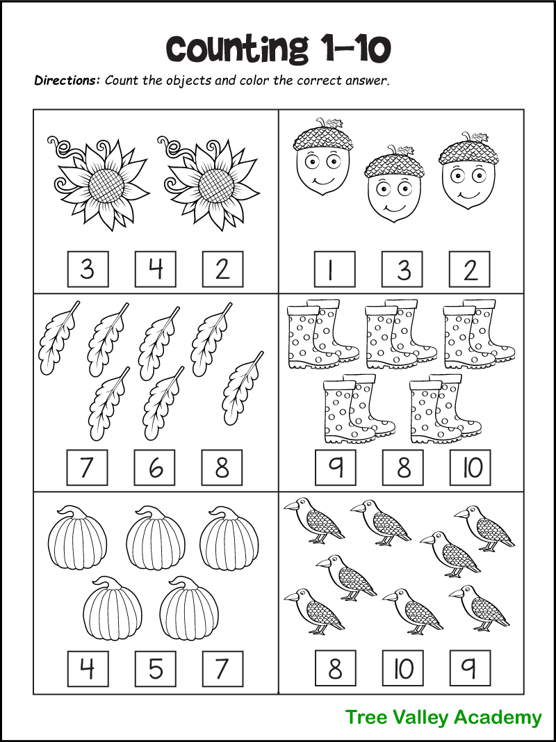 Kindergarten Worksheet Number 10 Igcse