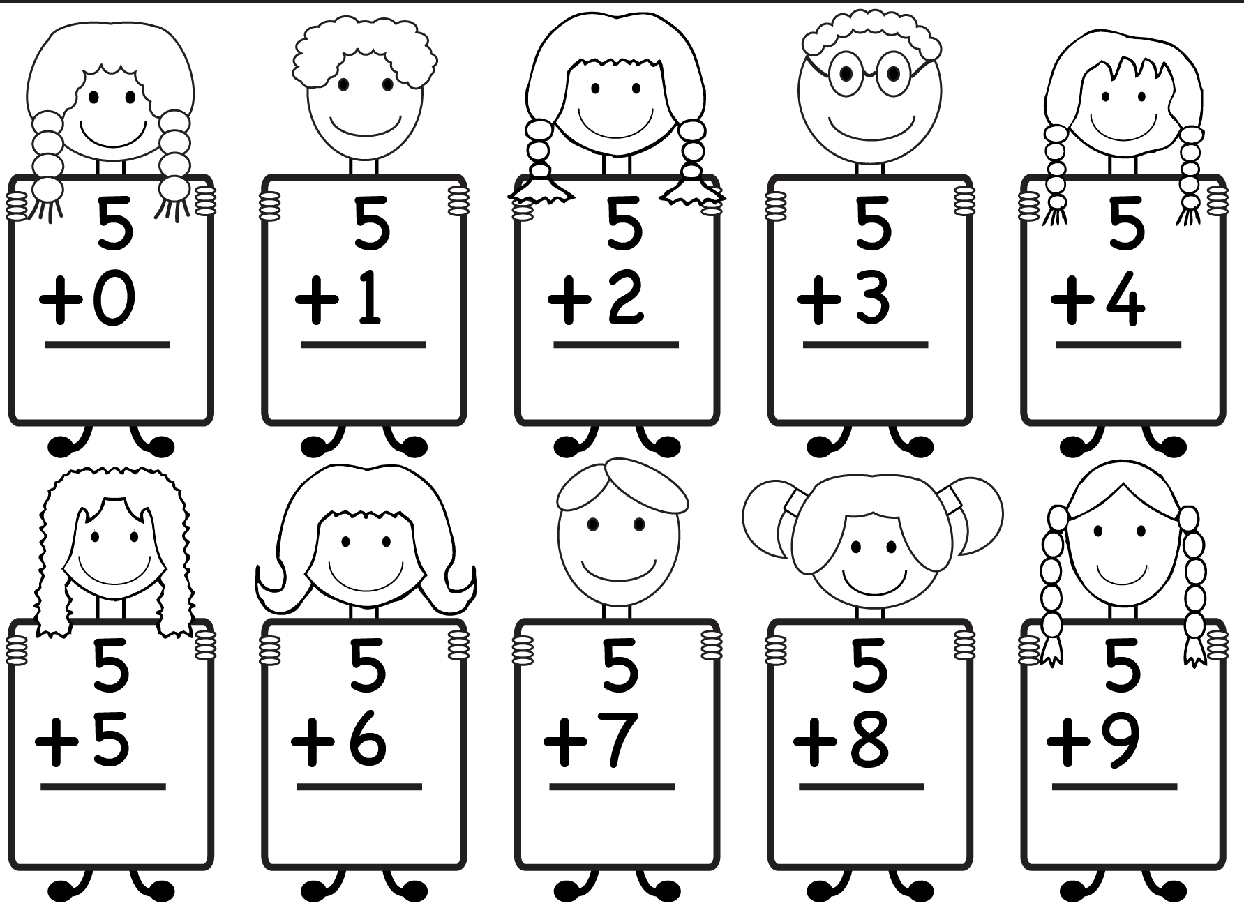 Kindergarten Worksheet On Addition Grade 1