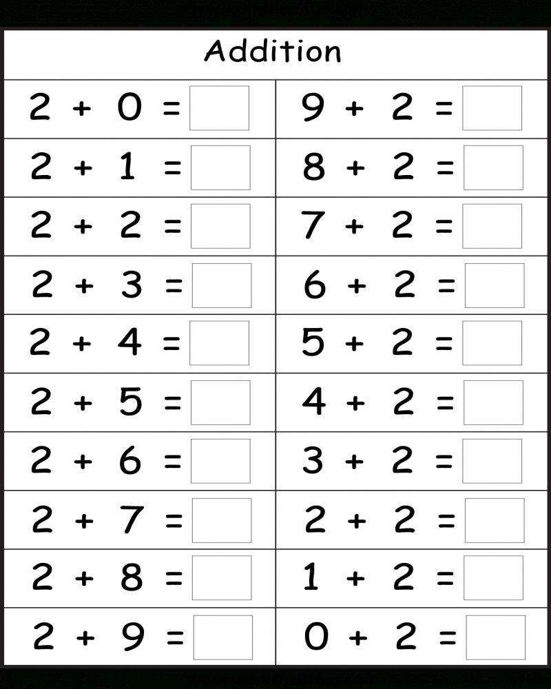 Kindergarten Worksheet On Addition Worksheets