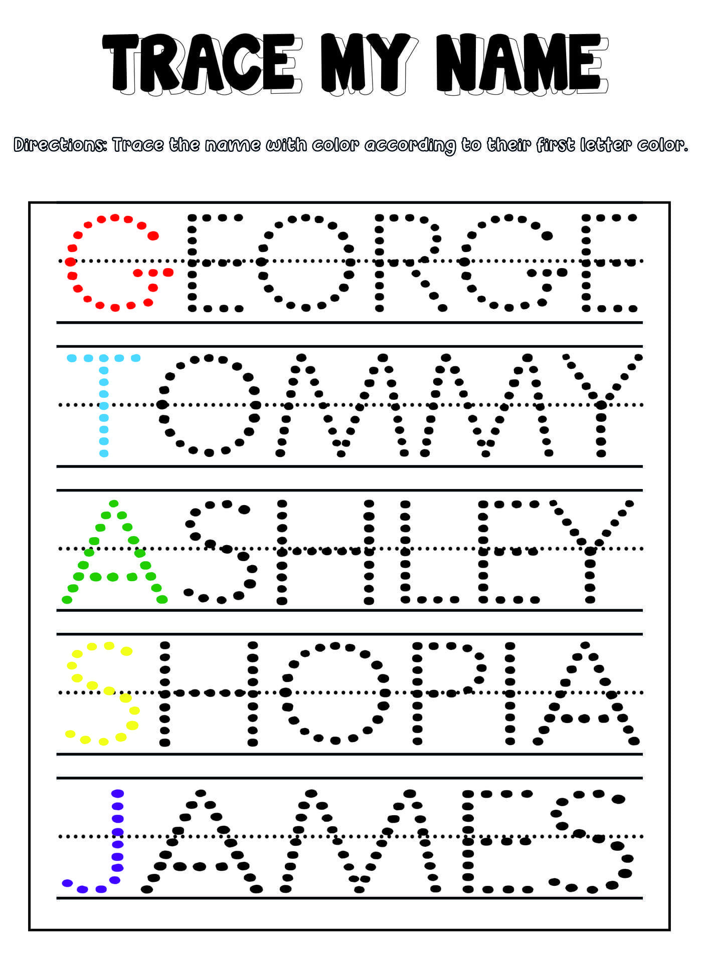 Kindergarten Worksheet Template Classroom