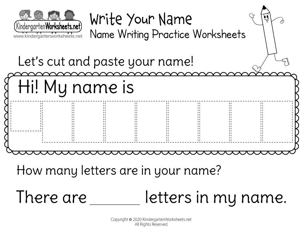 Kindergarten Worksheet Writing Exercises