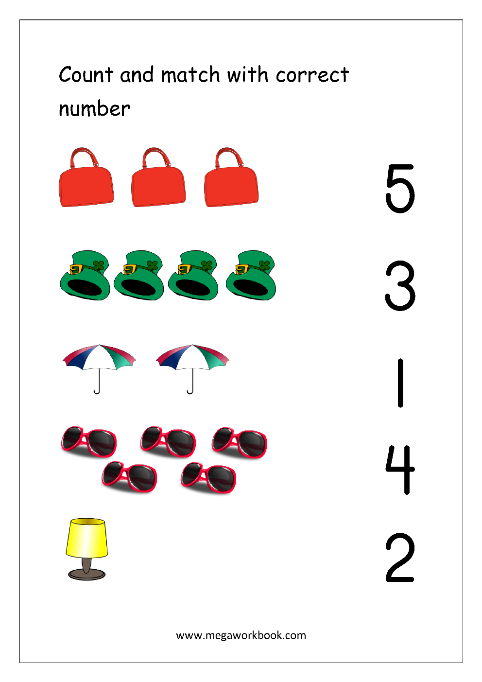 Kindergarten Worksheets Matching Pictures