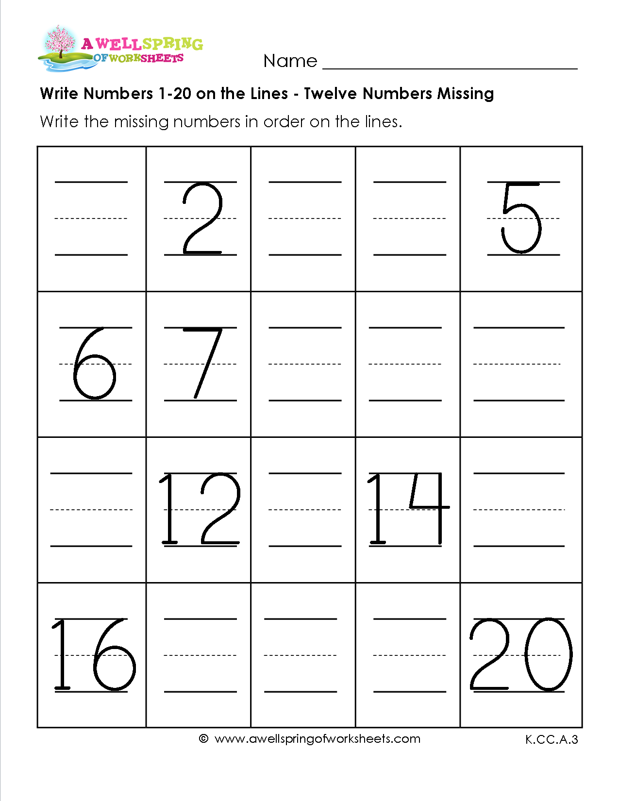 Kindergarten Writing Worksheet Free