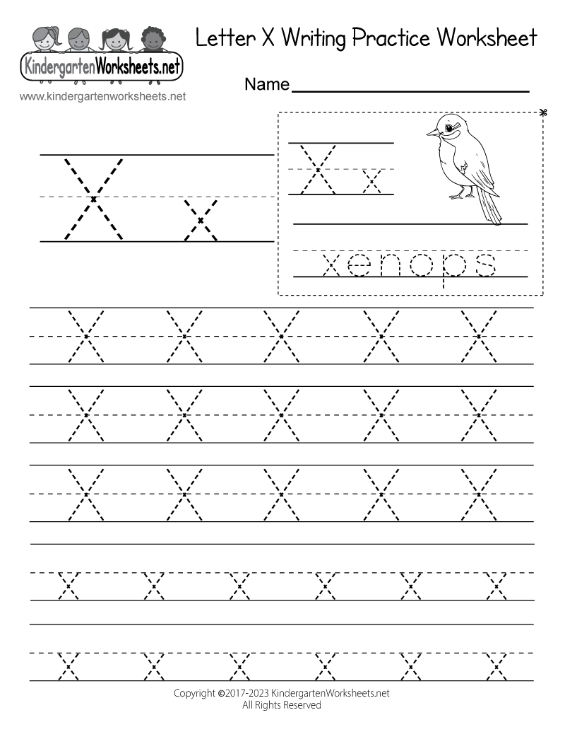 Letter X Worksheet Kindergarten Deutsch