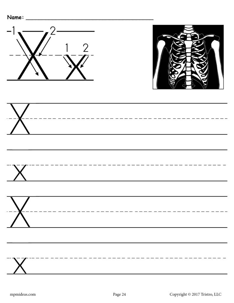 Letter X Worksheet Kindergarten Ideas