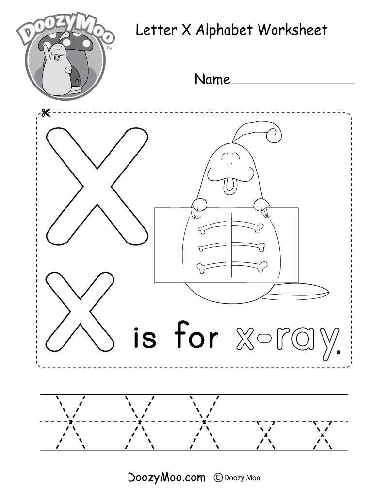 Printable Letter X Worksheets For Preschoolers