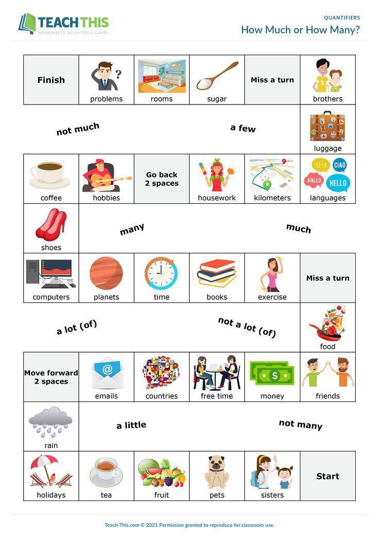 Quantifiers Worksheet For Kindergarten A1