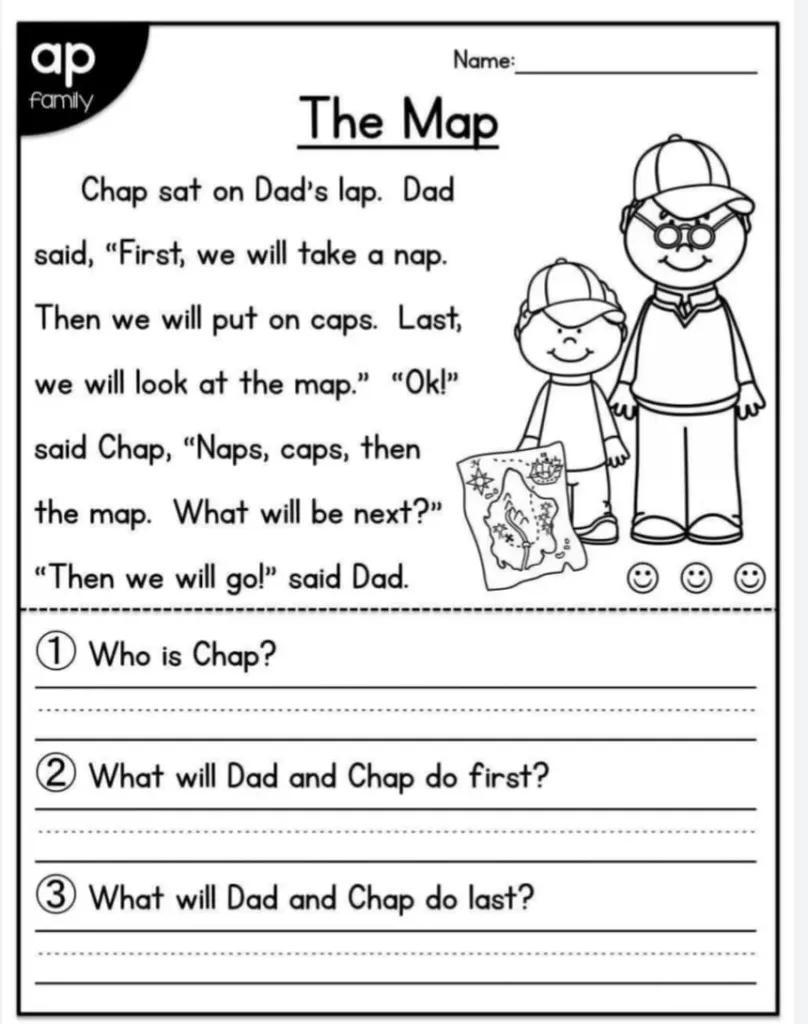 Reading Worksheets For Kindergarten Cvc