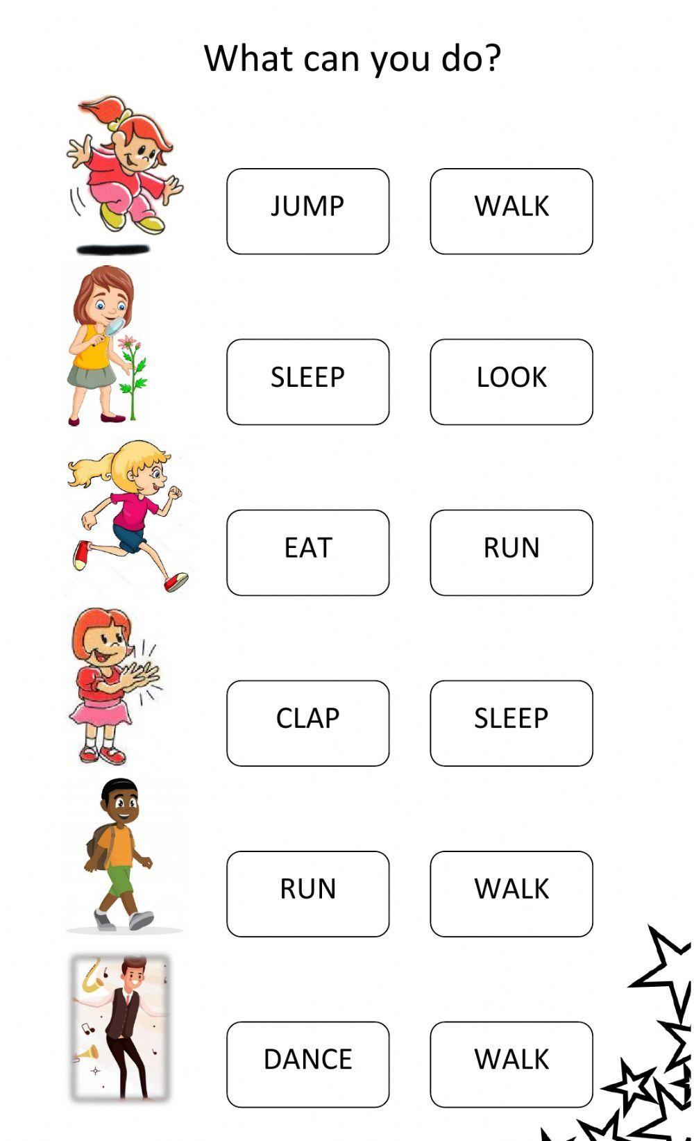 Verb To Be Worksheets For Kindergarten Pdf