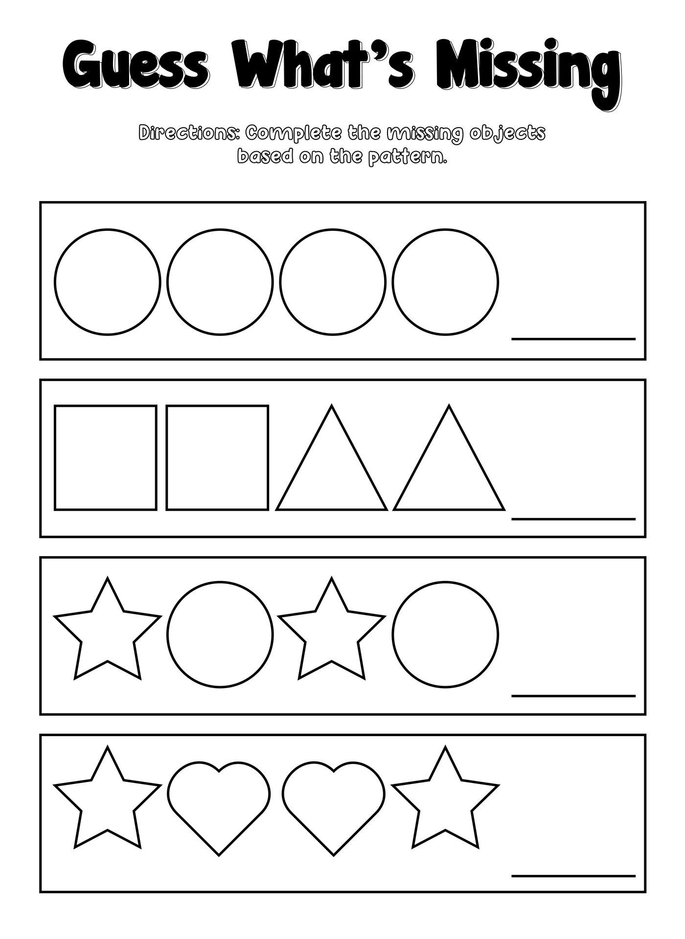 Worksheet Activity For Kindergarten English