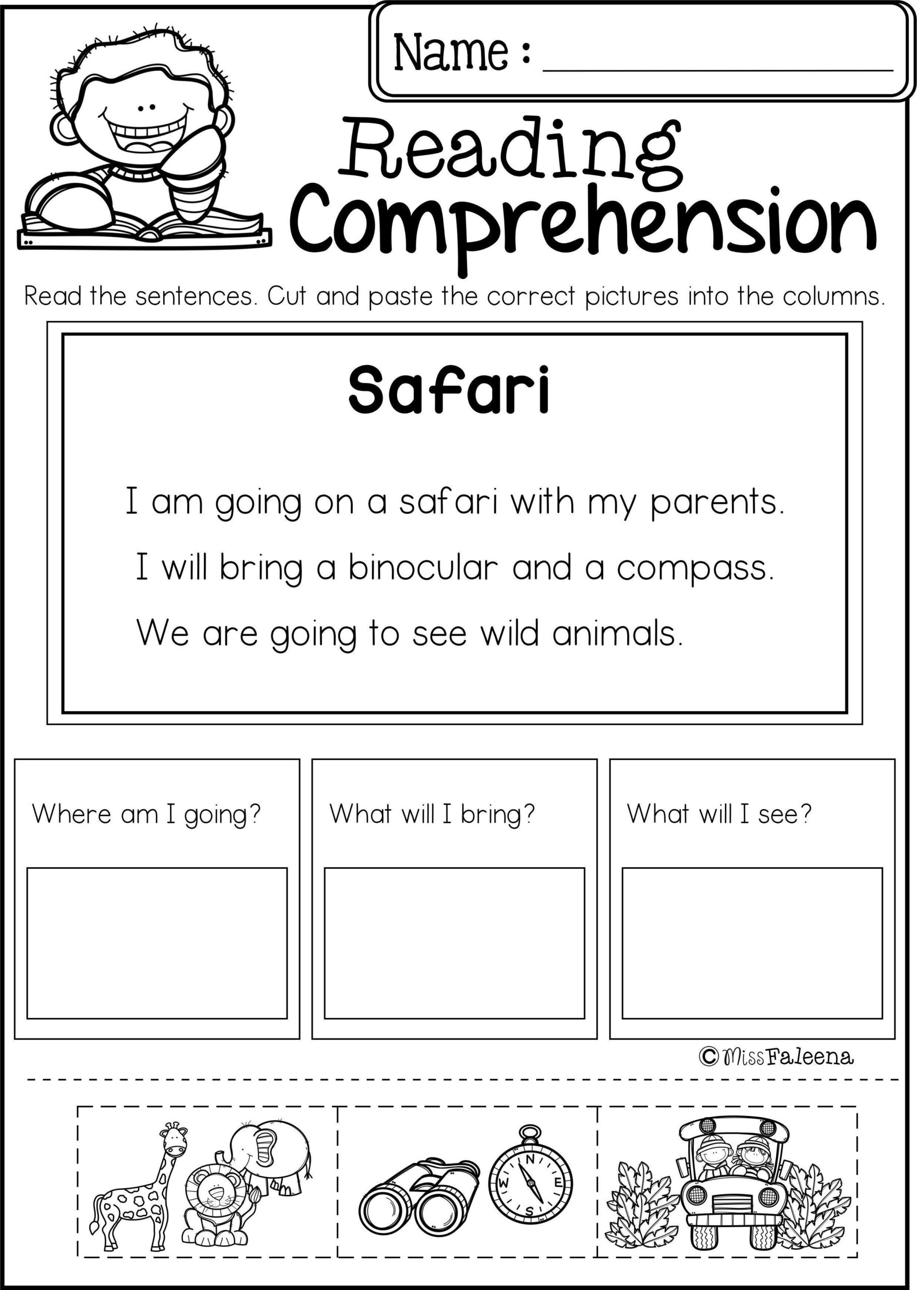 Worksheets For Kindergarten Reading And Writing